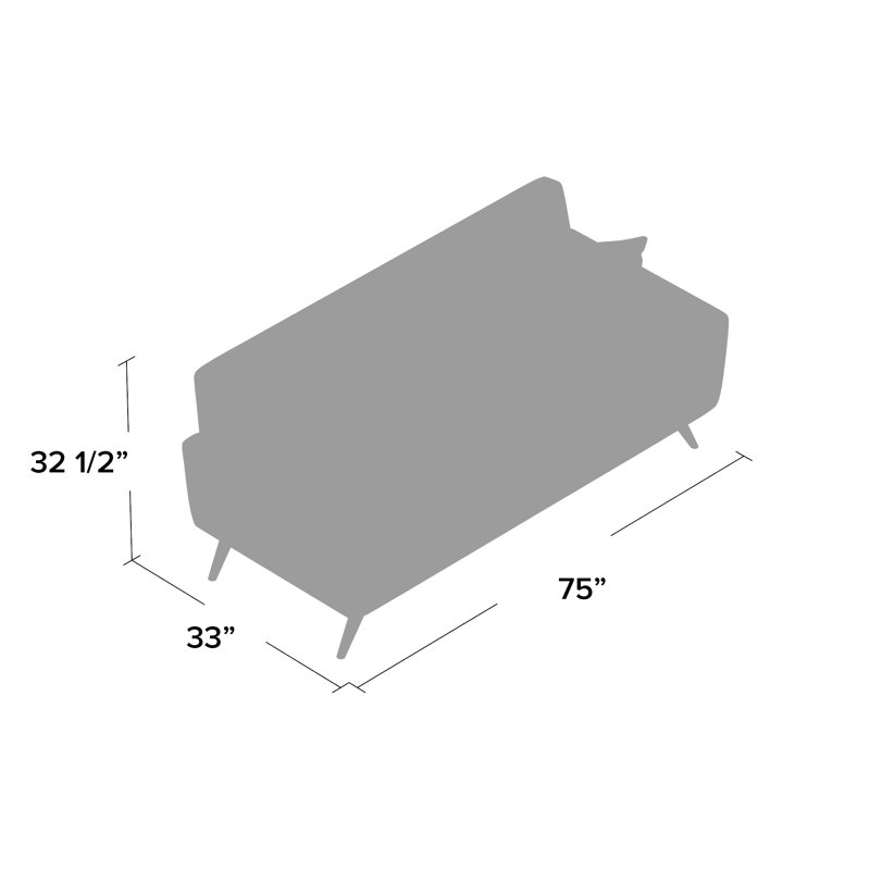 Mercury Row® Norton St Philip 75'' Upholstered Sofa & Reviews Wayfair